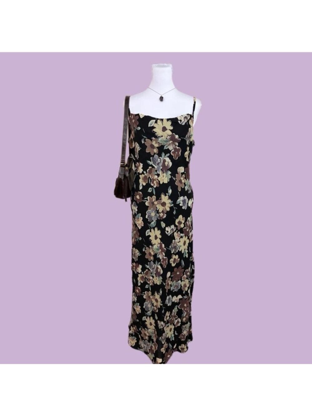90s ditsy floral whimsygoth maxi dress